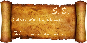 Sebestyén Dorottya névjegykártya